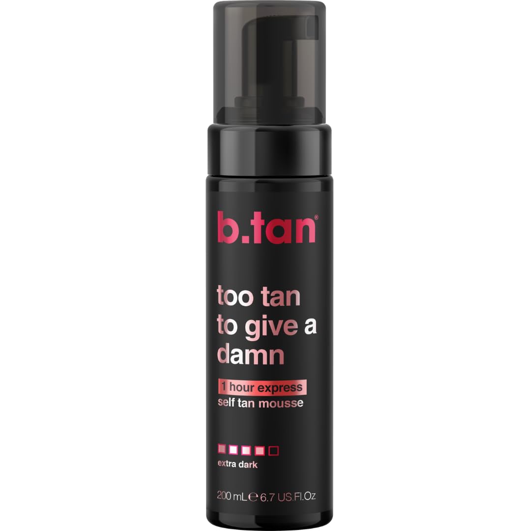 Ultra Dark Self Tanner Mousse | Too Tan - Best, 1 Hour Express Sunless Tanning Foam, Gold Bronzing Glow, No Fake Tan