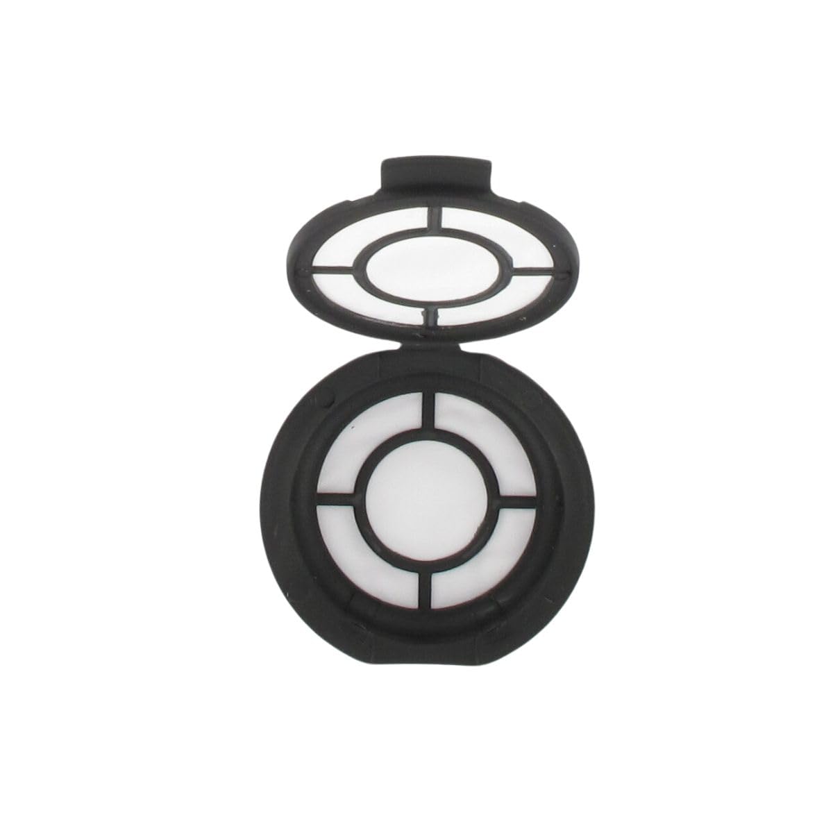 Fackelmann 2 Count Reusable Coffee Capsules, Compatible with Senseo Coffee Maker, Plastic, 7 x 1 cm