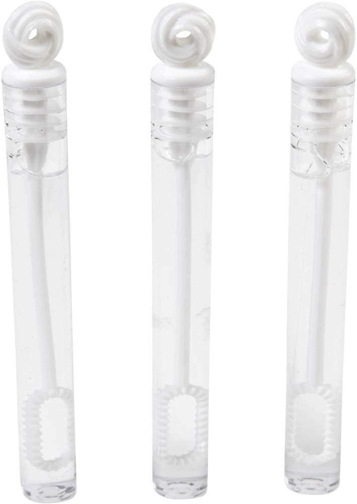 Love Knot Wedding Send Off Bubble Wands With Bubble Solution, 36pcs