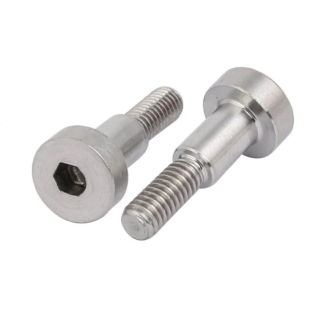 uxcell 10pcs 304 Stainless Steel Hex Socket Shoulder Bolt 5mm Shoulder Dia 8mm Shoulder Length M4 Thread