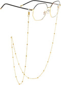 Glasses Chain, Eyeglass Strap For Women Sunglasses - 14K Gold Eyeglasses Chain, Eye Glasses Holders Around Neck