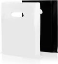 Merchandise Bags, 1.75 Mil Thick, 100 Pack, Black & White, Small Business