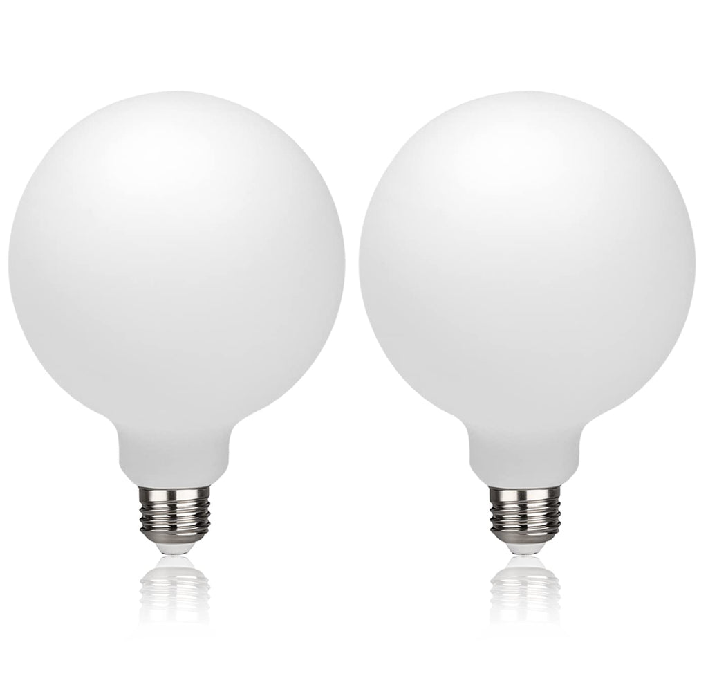 G40 LED Globe Light Bulbs, E26 Base, Warm White 2700K, 2 Pack