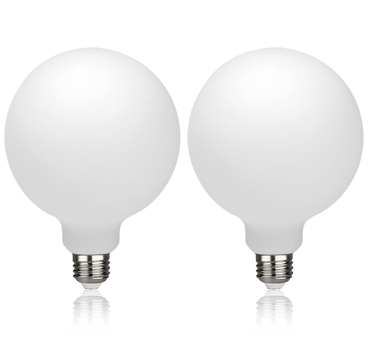 G40 LED Globe Light Bulbs, E26 Base, Warm White 2700K, 2 Pack