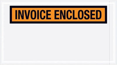 SHPPQ27 - Invoice Enclosed Envelopes, 5 1/2 x 10