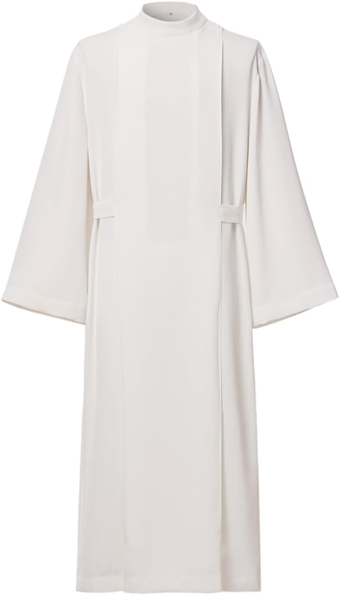 Priest Clergy Alb Pleats Front Wrap Alb Vestments