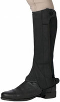 Women's Elite Amara Ribbed Half Chaps - Equestrian Horse Riding Protective Legwear with Contoured Stretch Panels