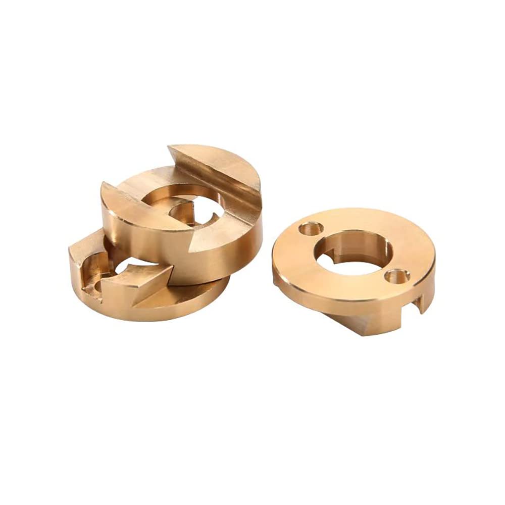 2-Pack Oldham Coupling Couplers Compatible with BLV and Other 3D Printer Z axis T8 Lead Screw Hotbed (Oldham Coupling)