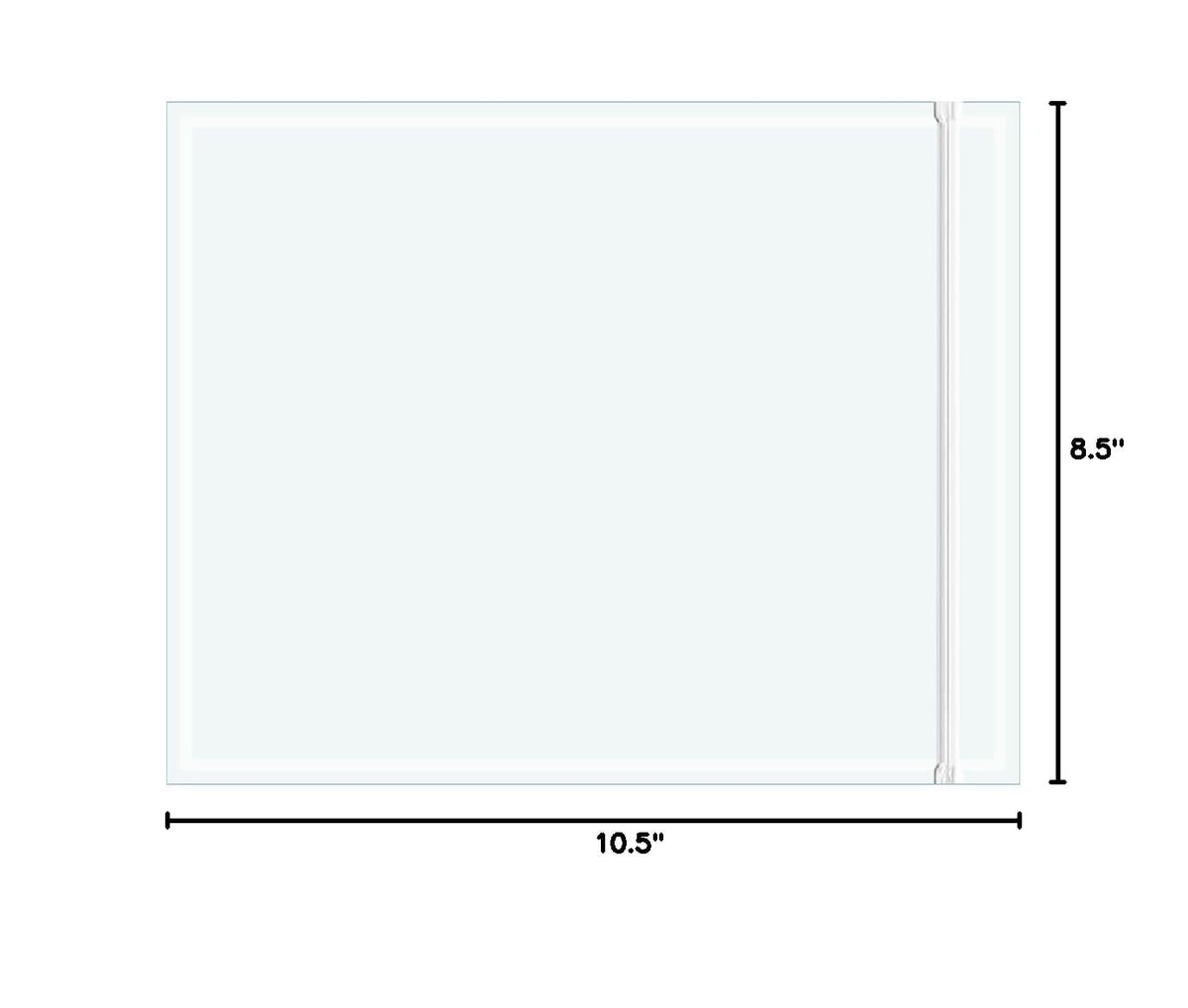 Side Loading Packing List Envelopes 8.5" x 10", 1000-Pack