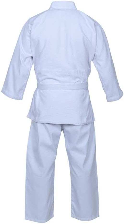 Judo Gi for Adults & Kids | Cotton Grain Weave Uniform with Free Belt | Reinforced Training & Competition