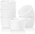 Mini Ramekins 2 OZ, Ceramic Dipping Sauce Cups, Set of 6, White