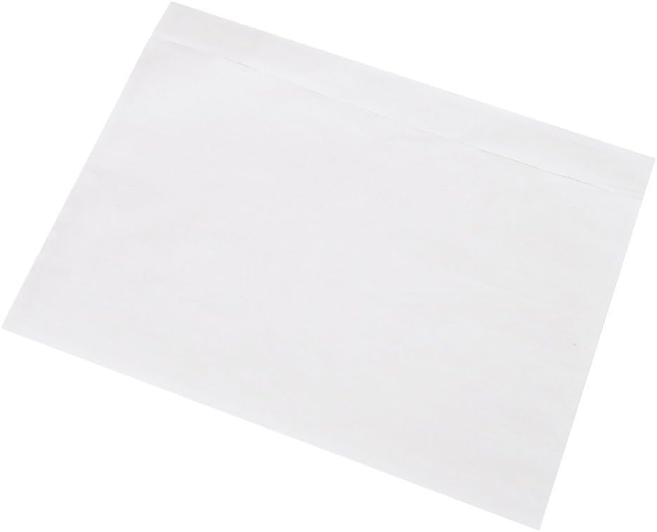 7.5" x 5.5" Clear Adhesive Top Loading Packing List/Shipping Label Envelopes Pouches (1000 Pack)