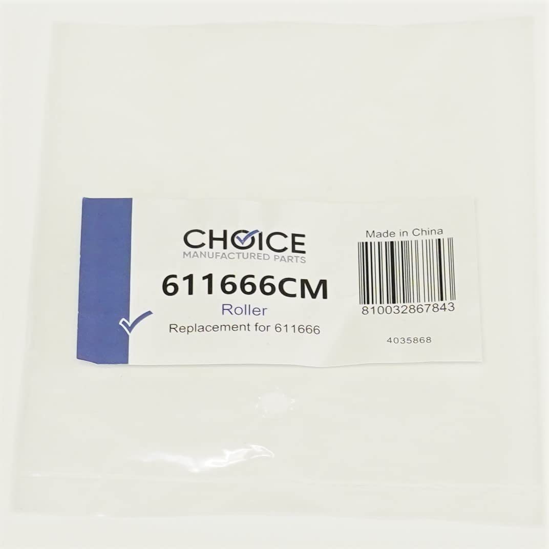 Choice Parts 611666 for Bosch Dishwasher Upper Rack Roller with Axle