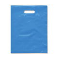 Plastic Merchandise Bag with Die Cut Handle, 9" x 12" Size, 2 Mil Bag, 100 Pack, Blue