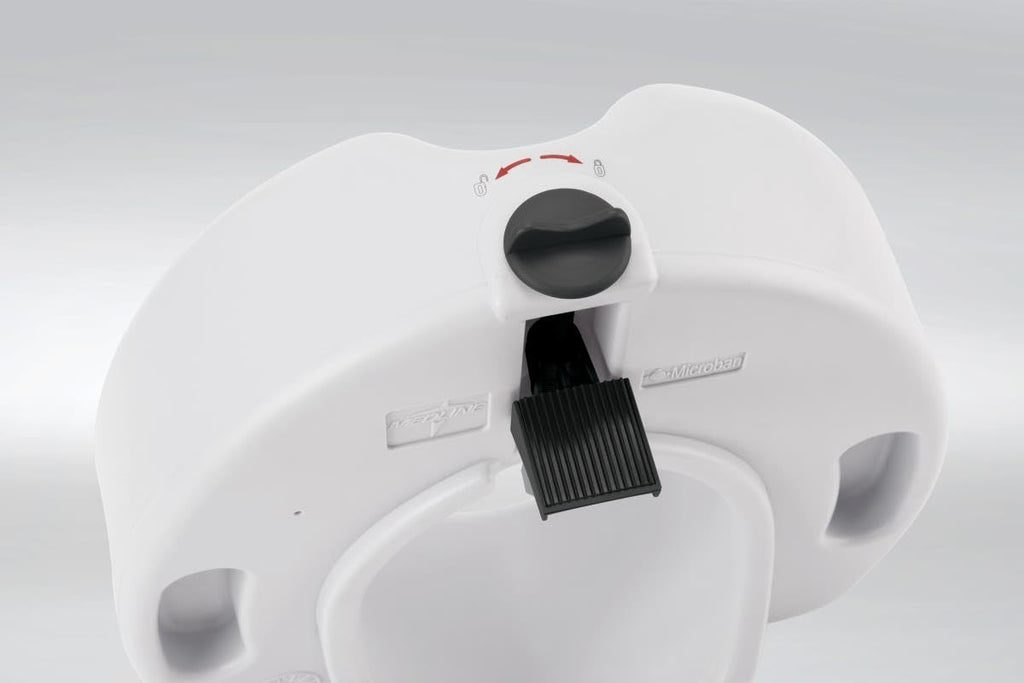 5" Elevated Toilet Seat Riser, 350 lb Capacity, White