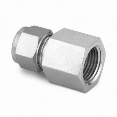 SWAGELOK SS-500-7-2 5/16 in. Tube OD X 1/8 in. Female NPT, Tube Fitting, Female Connector, SS