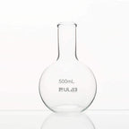Boiling Flask of Flat Bottom Set, 2 Sizes 250ml 500ml, Borosilicate 3.3 Glass Material, UBF1007