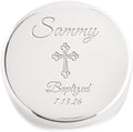 Personalized Baptism Round Jewelry Box