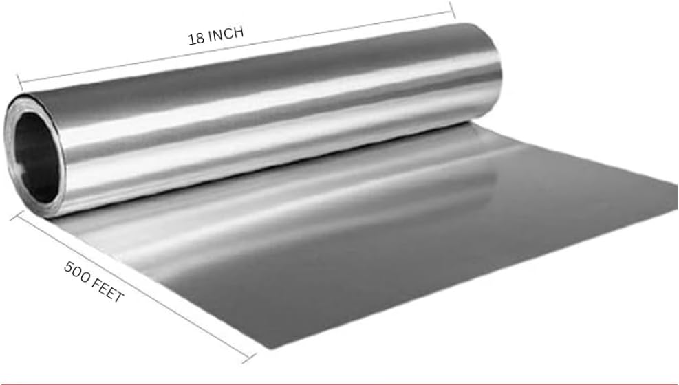Heavy Duty Aluminum Foil Roll, 18 in x 500 ft, Foodservice