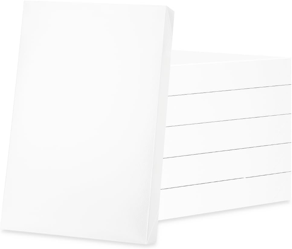6 Gift Boxes with Lids 11x8.5x1.5 Inch White Shirt Boxes