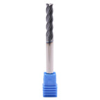 1/4" 4 Flute Solid Carbide Long Square End Mill, 3" OAL, AlTiN Coated