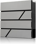 Mailbox Wall Mount,Large Capacity Locking Mailbox for Outside,Galvanized Steel Cover and Rust-Proof Metal Post Box