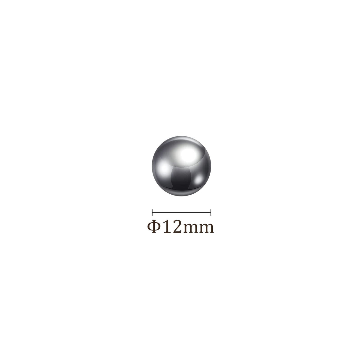 Kozelo 10pcs Precision Balls - [12mm] 304 Stainless Steel for Bearings Use, Solid
