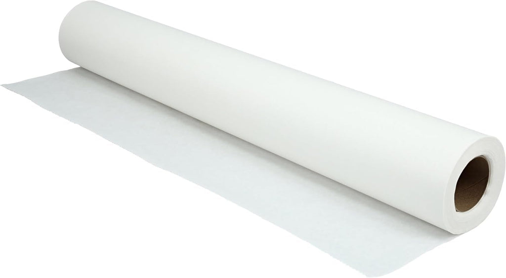 12/Rolls 21" x 125' Medical Exam Table Paper Crepe, White Large Barrier Protection - Latex Free