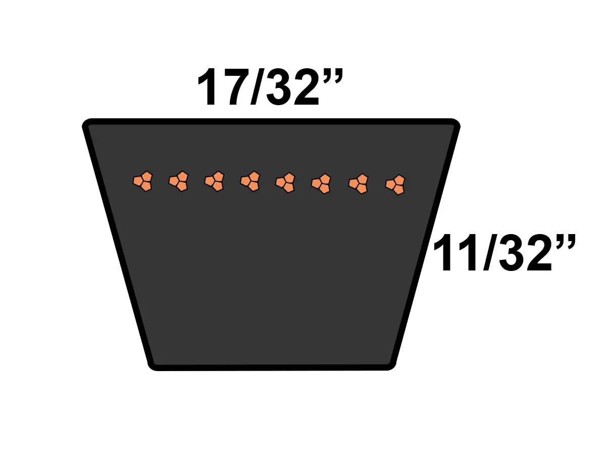 D&D PowerDrive 13AV1145 Metric Standard Replacement Belt, Rubber