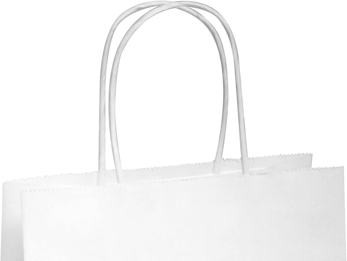 White Kraft Custom Printed Paper Bags (16"x6"x12", 50)