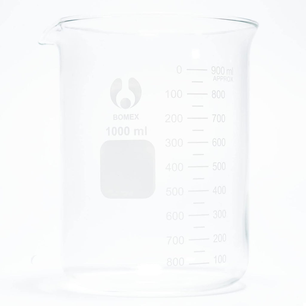 Scientific 1000ml 3.3 Borosilicate Glass Graduated Beaker