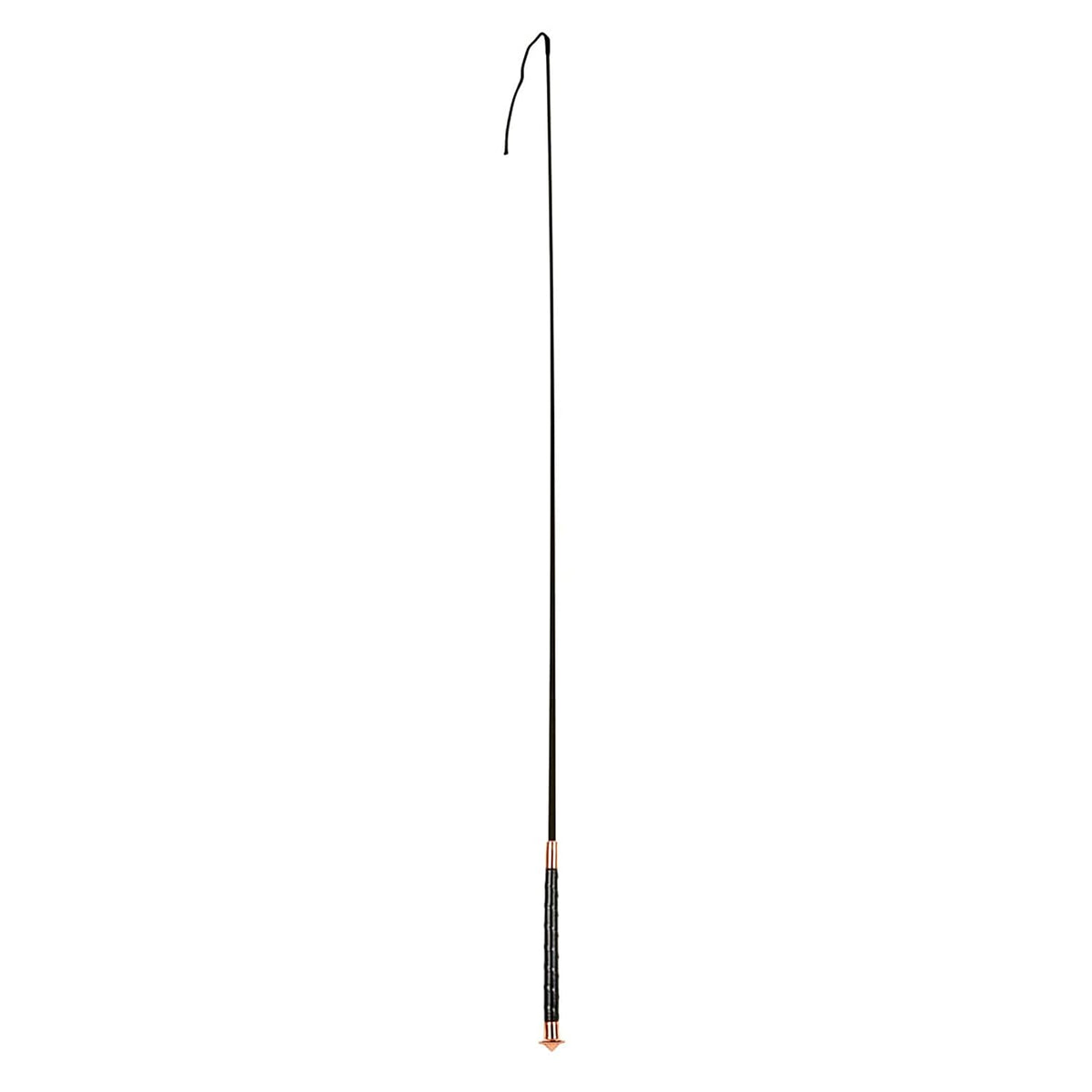 Rose Gold Dressage Whip, Black/Rose Gold, 43"