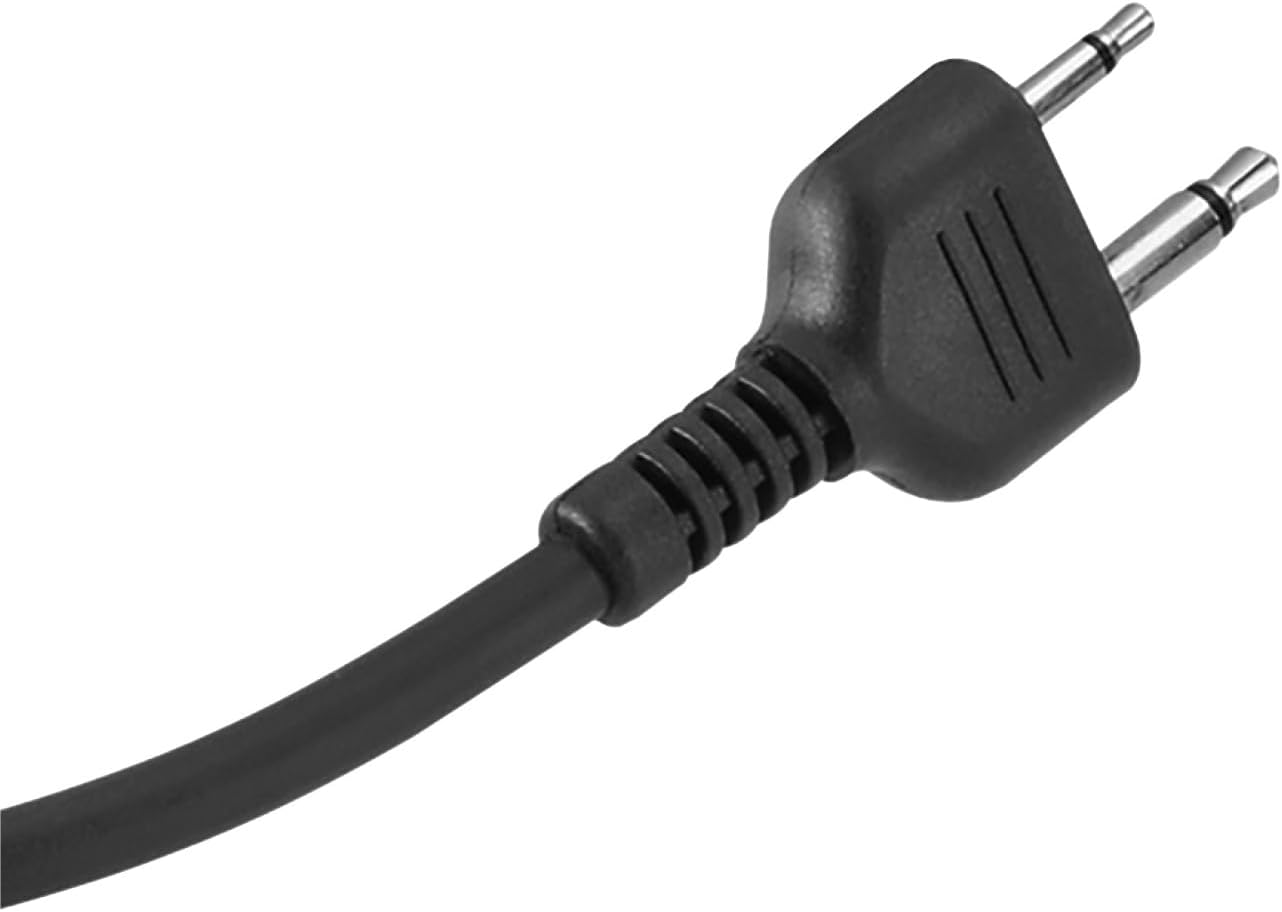 Premium Dynamic Replacement CB Microphone with Push-to-Talk (Black) | 2 Pin Lapel Speaker Mic Compatible with