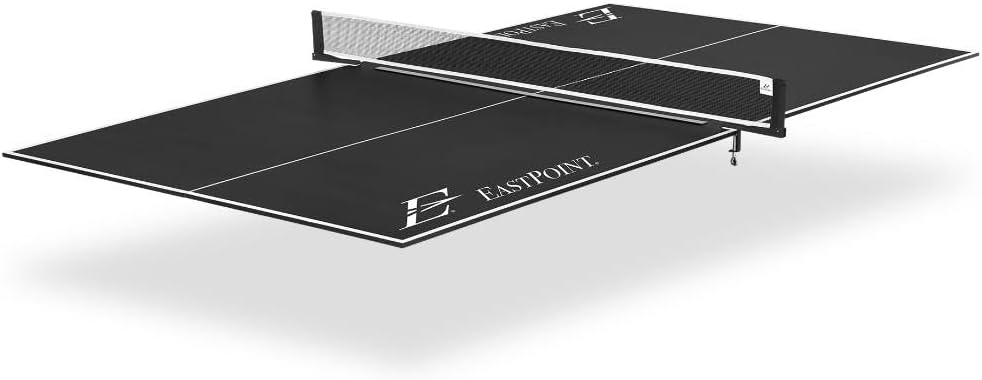 EastPoint Foldable Ping Pong Table Topper, Table Tennis, 9 ft x 5 ft, Blue | Ready to Play, Foam Pads Included, Zero