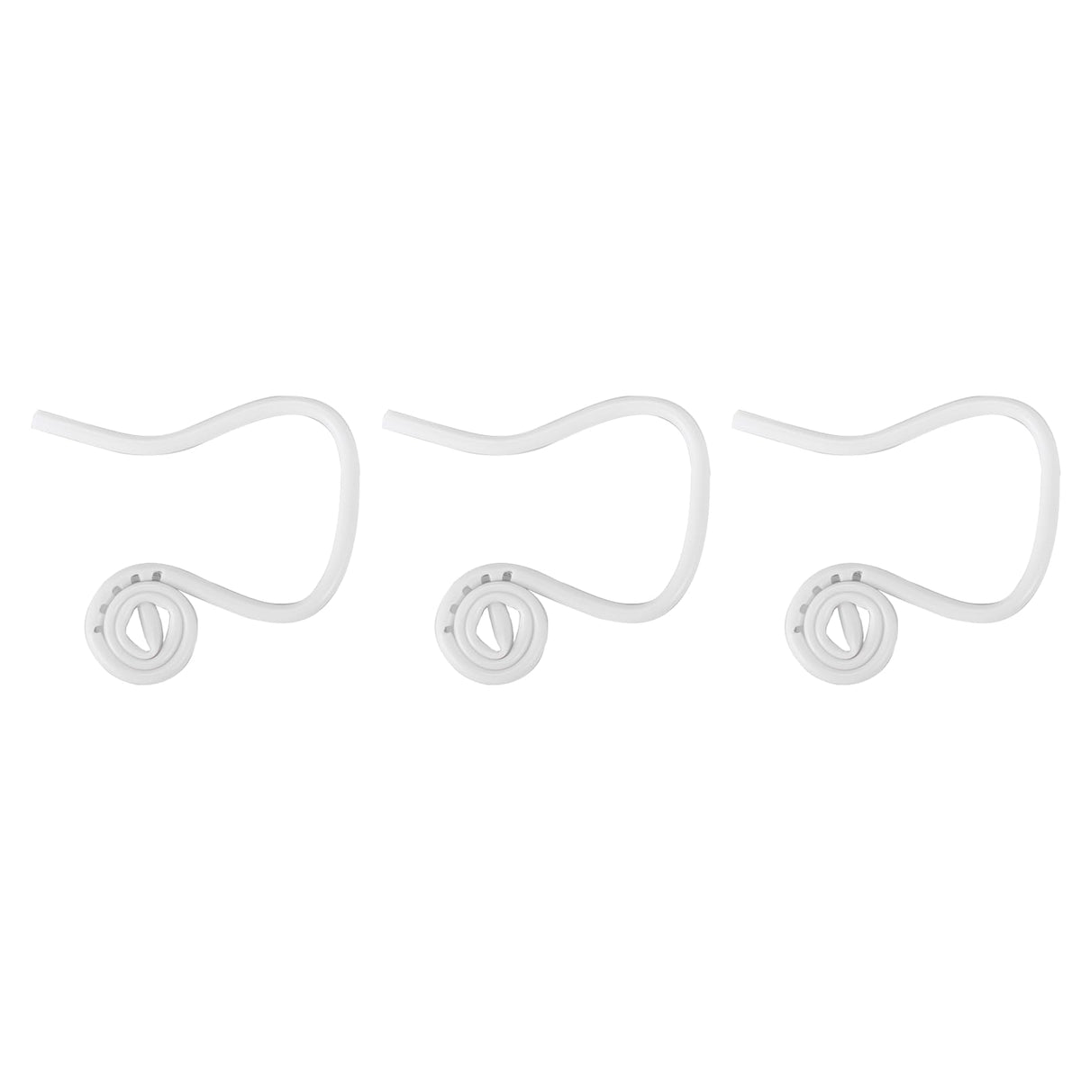 Dental Coiled Saliva Ejectors, Curled Saliva Ejector Tip White, 100pcs/bag, Each Bag with 3 adaptors