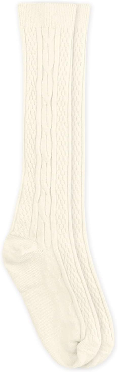 Girl's Classic Cable Knee High Socks 3 Pair Pack