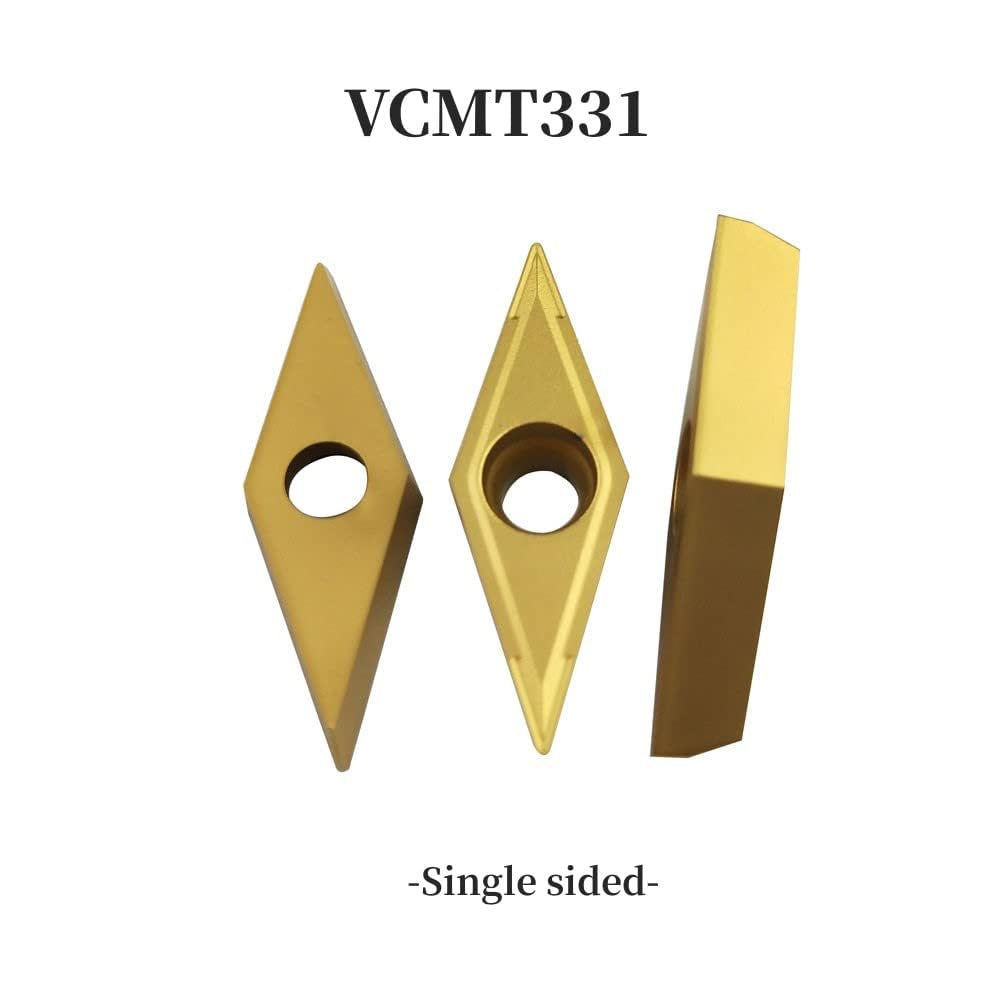 Indexable Carbide Turning Tool Insert - 5/8" Turning Holder Boring bar SVJCR1616H16 S16Q-SVXCR16 Metal Lathe Cutting with VCMT331 VCMT160404 Cutter Blade