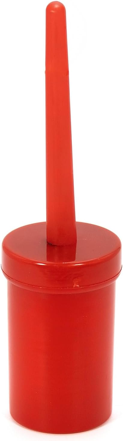 8" Horse Hoof Dressing Brush with Screw-On Container | Red | 1 Pack