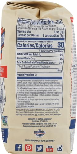 Dixie Crystals Extra Fine Granulated Sugar, 2 lb