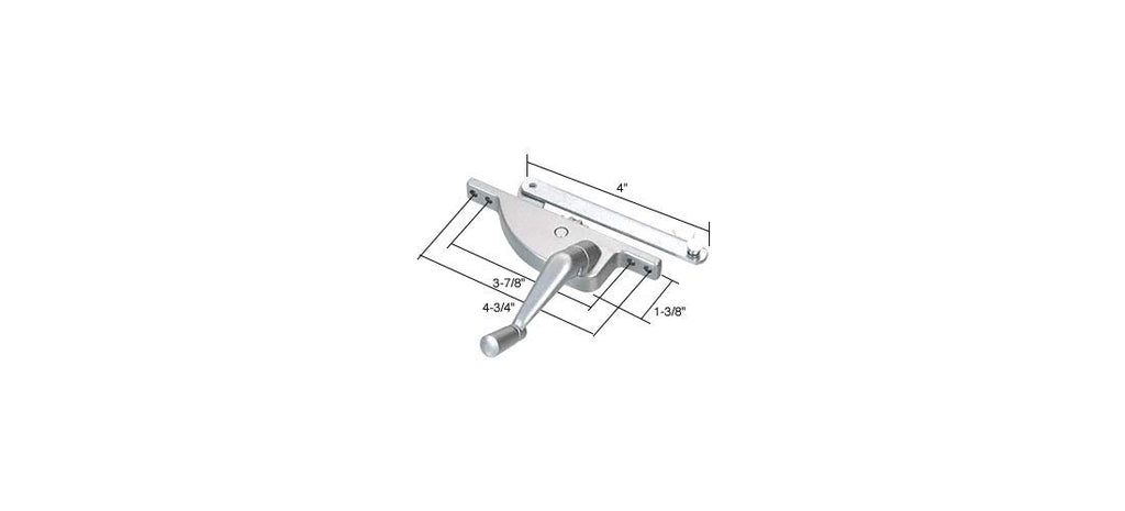 Right Hand Jalousie Window Operator; 4" Link