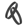 5-Pack MXL Timing Belt, 15mm Width 82MXL, Rubber Synchronous Drive Belt for 3D Printers, Robotics, Medical Equipment & CNC Machinery