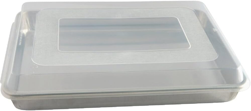 Natural High Sided Sheet Cake Pan, Silver