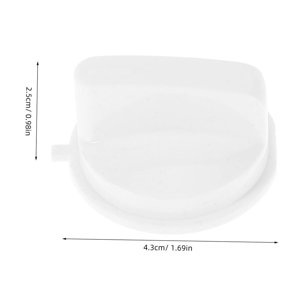 6pcs Microwave Oven Timer Knob Handles D Shaped White Replacement