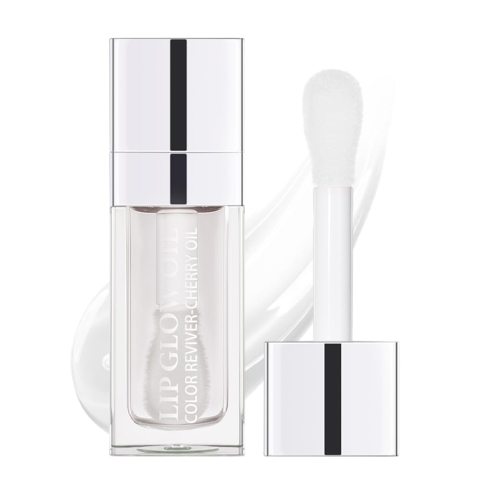 Hydrating Lip Glow Oil, Plumping Lip Gloss, Moisturizing Lip Oil Gloss, Transparent Moisturizing Lip Balm