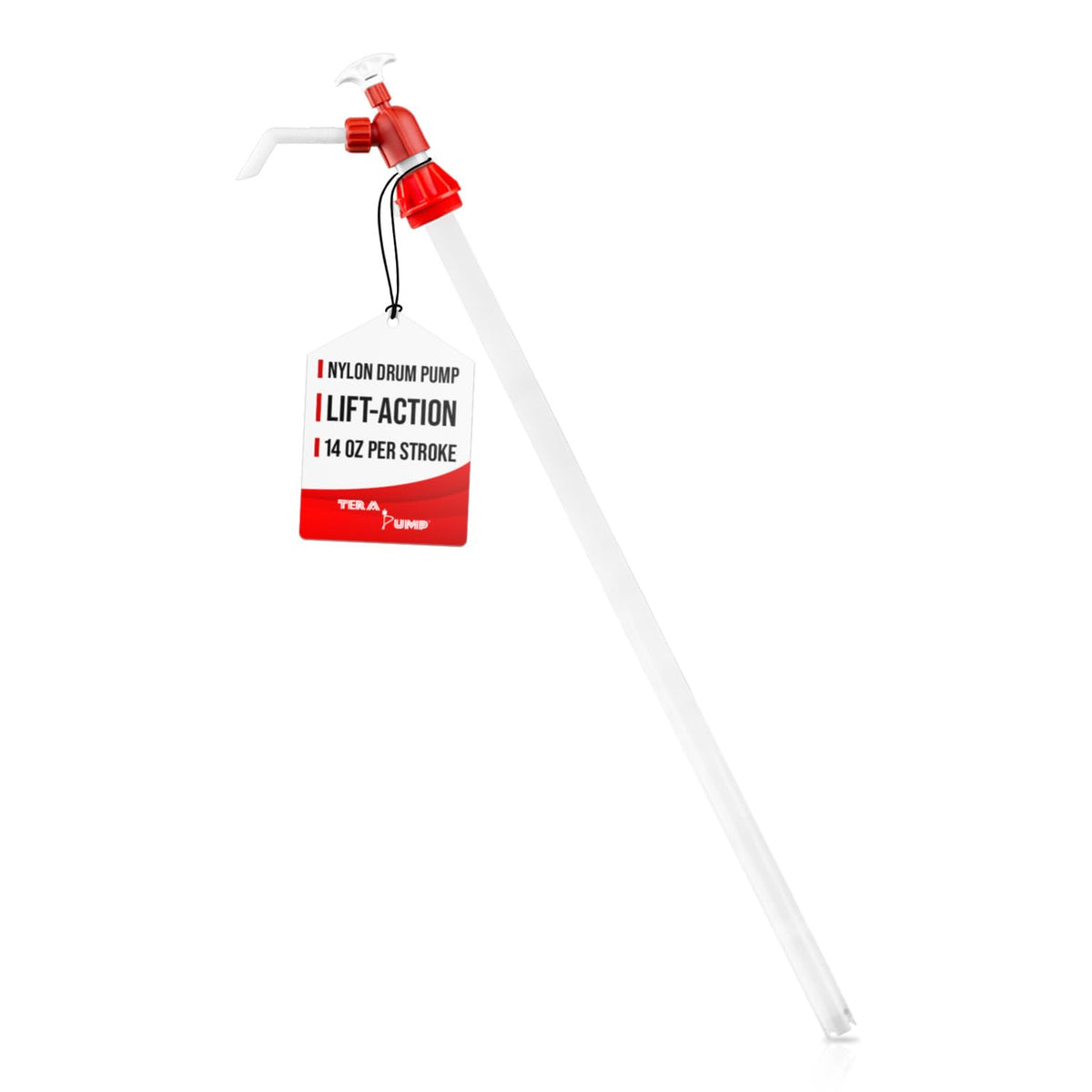 TERA PUMP Chemical Resistant Drum Pump, 15-55 Gallon Drum Barrels