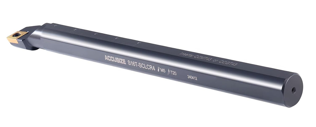 Accusize 1" x 12" SCLCR Indexable Boring Bar, CCMT432, P252-S409