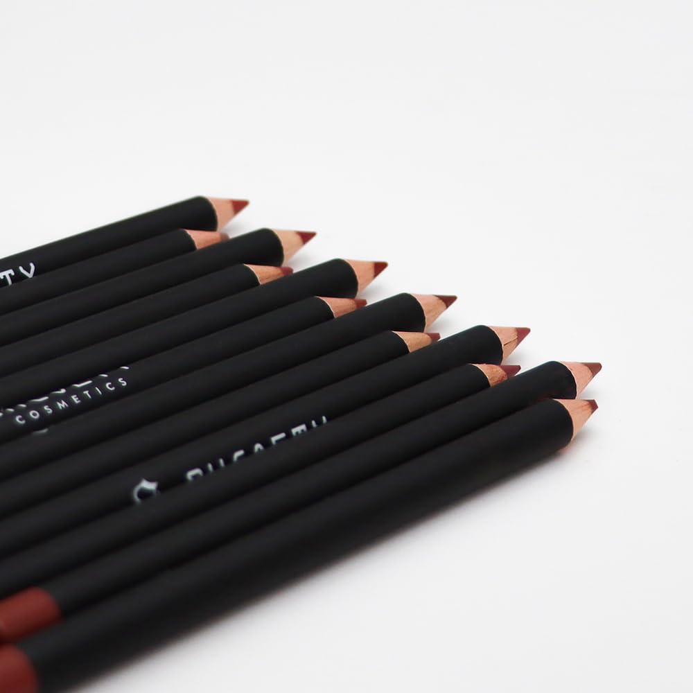 12 Colors Matte Lip Liner Set Long Lasting Waterproof Lip Liner Pencil Matte Velvet Lipstick Set Natural Soft High
