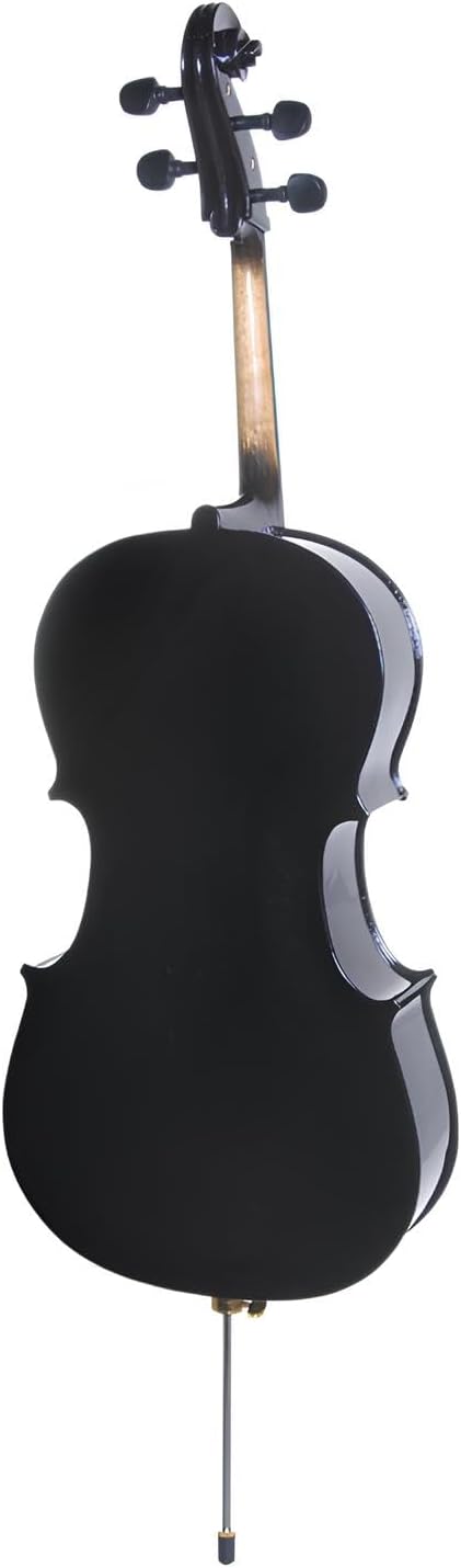 4/4 Full Size Cello Kit for Beginners, Spruce Top Acoustic Cello, Cello Kit with/Bow, Stand, Rosin, Bag, Stringed