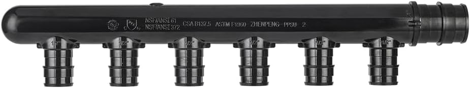 1Pcs EFIELD 6 Outlet Closed Pex-A Expansion Poly Manifold(PPSU1960096-1)