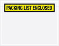 7 x 5 1/2" Yellow "Packing List Enclosed" Envelopes